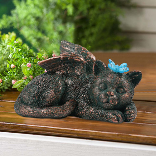 Arlmont & Co. Kenderrick Cat Memorial Gifts, Pet Angel Garden for Pet